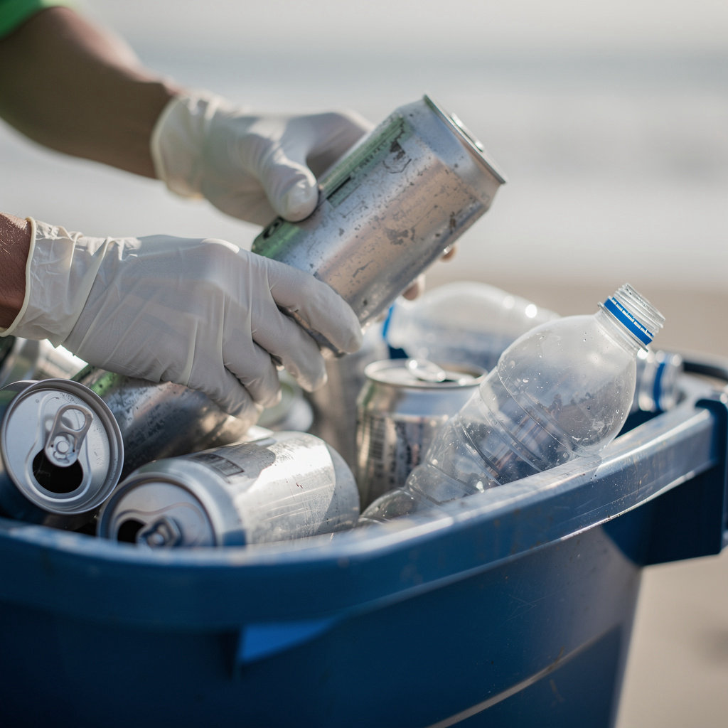 Standard Recycling - Division of S B CRV recycling process for bottles and cans in Santa Barbara